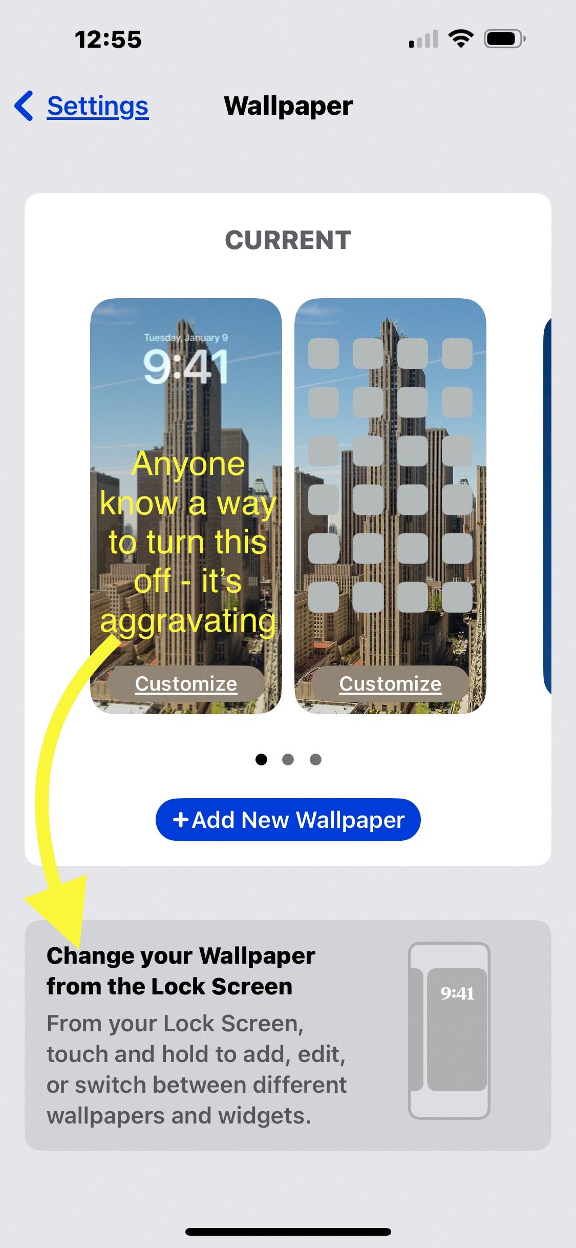 how to turn off screensaver on iphone