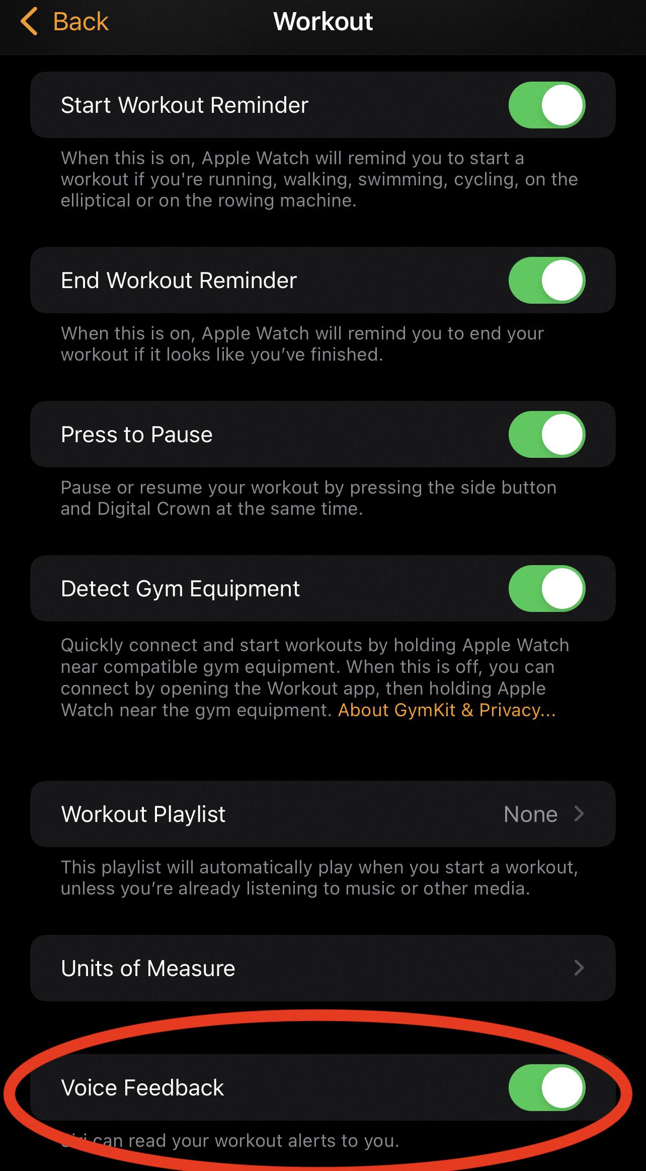 how to turn off voice notification