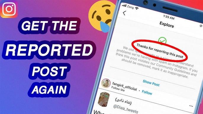 how to un report a post on instagram