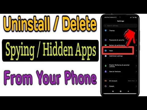 how to uninstall hidden spy phone app on android