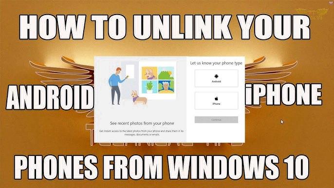 how to unlink phones