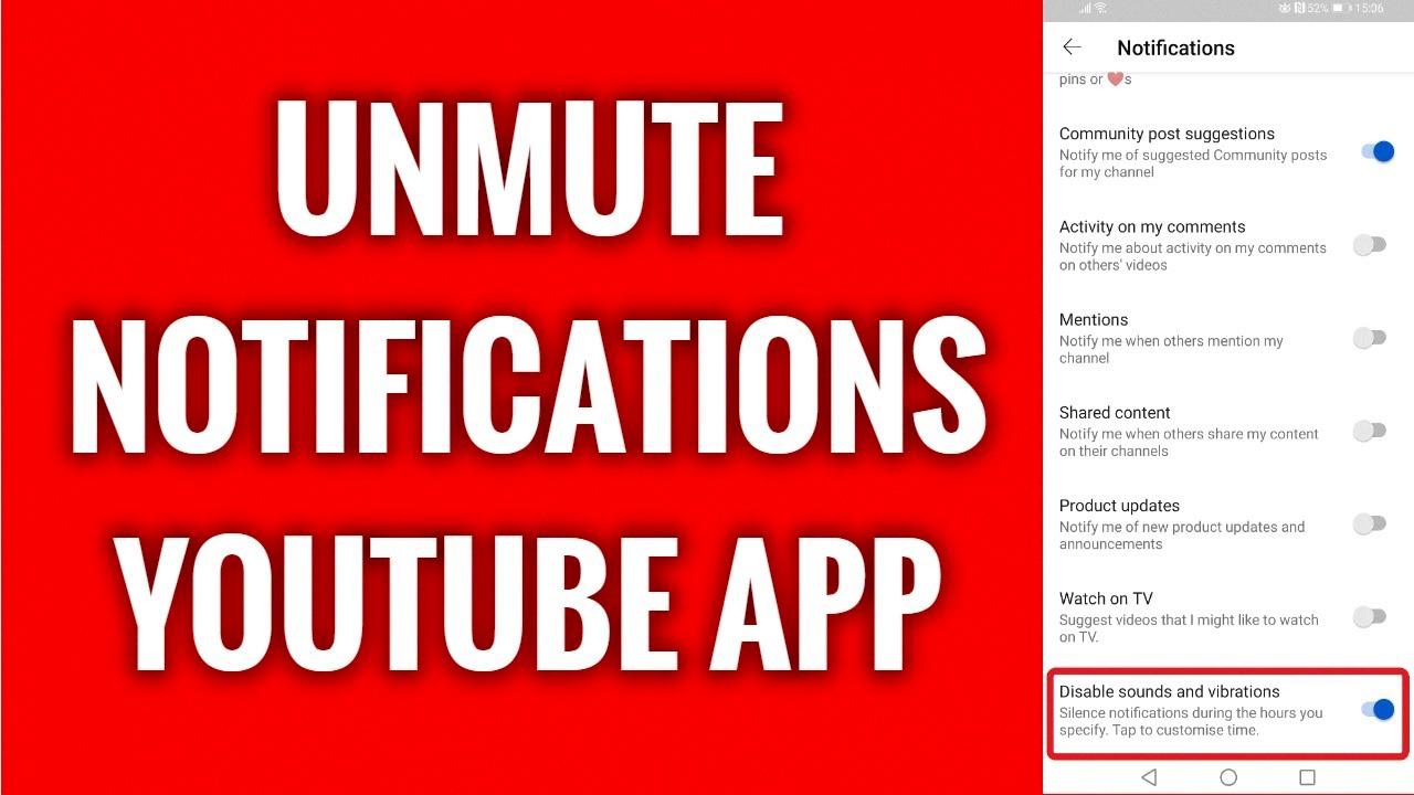 how to unmute youtube