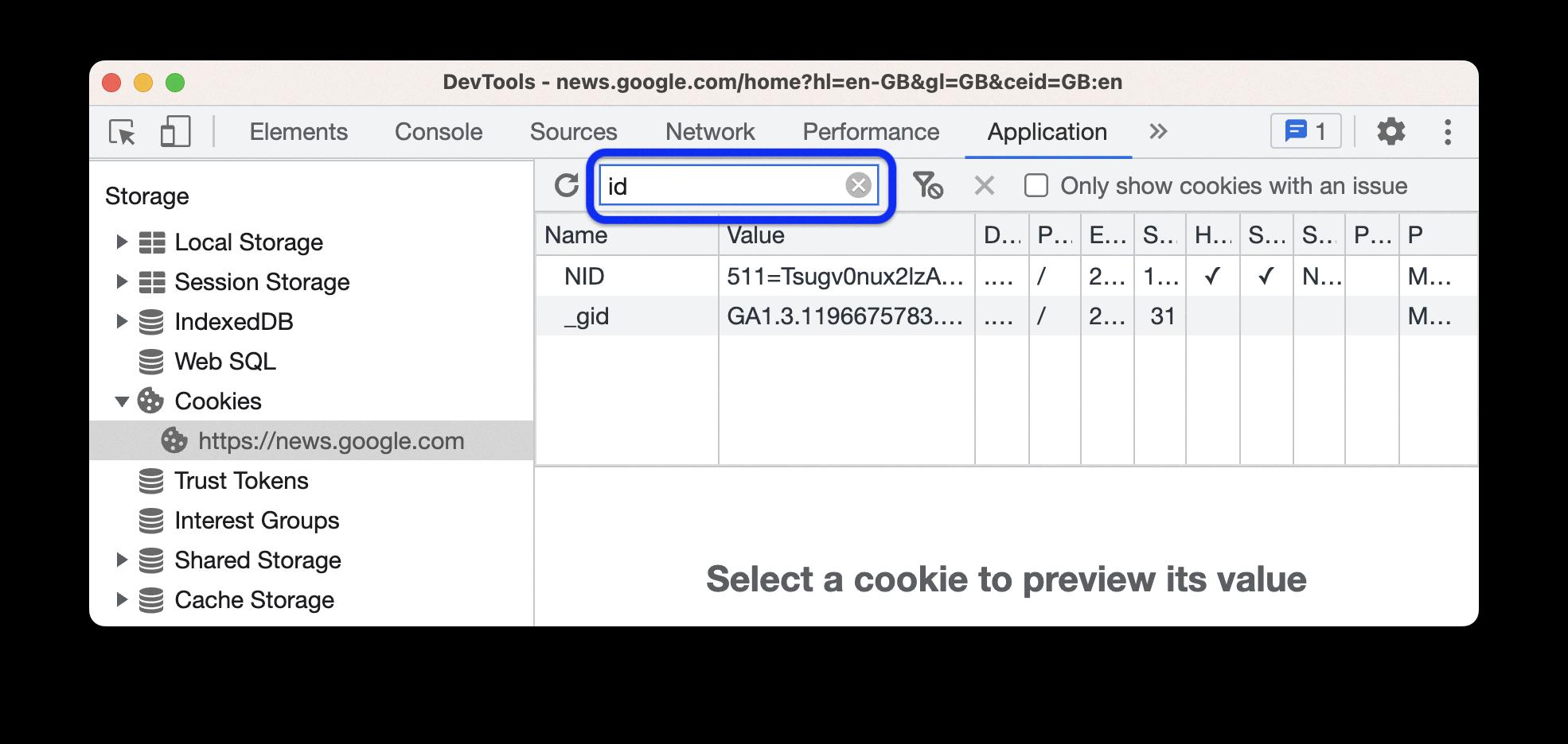 how to view cookies on android phone