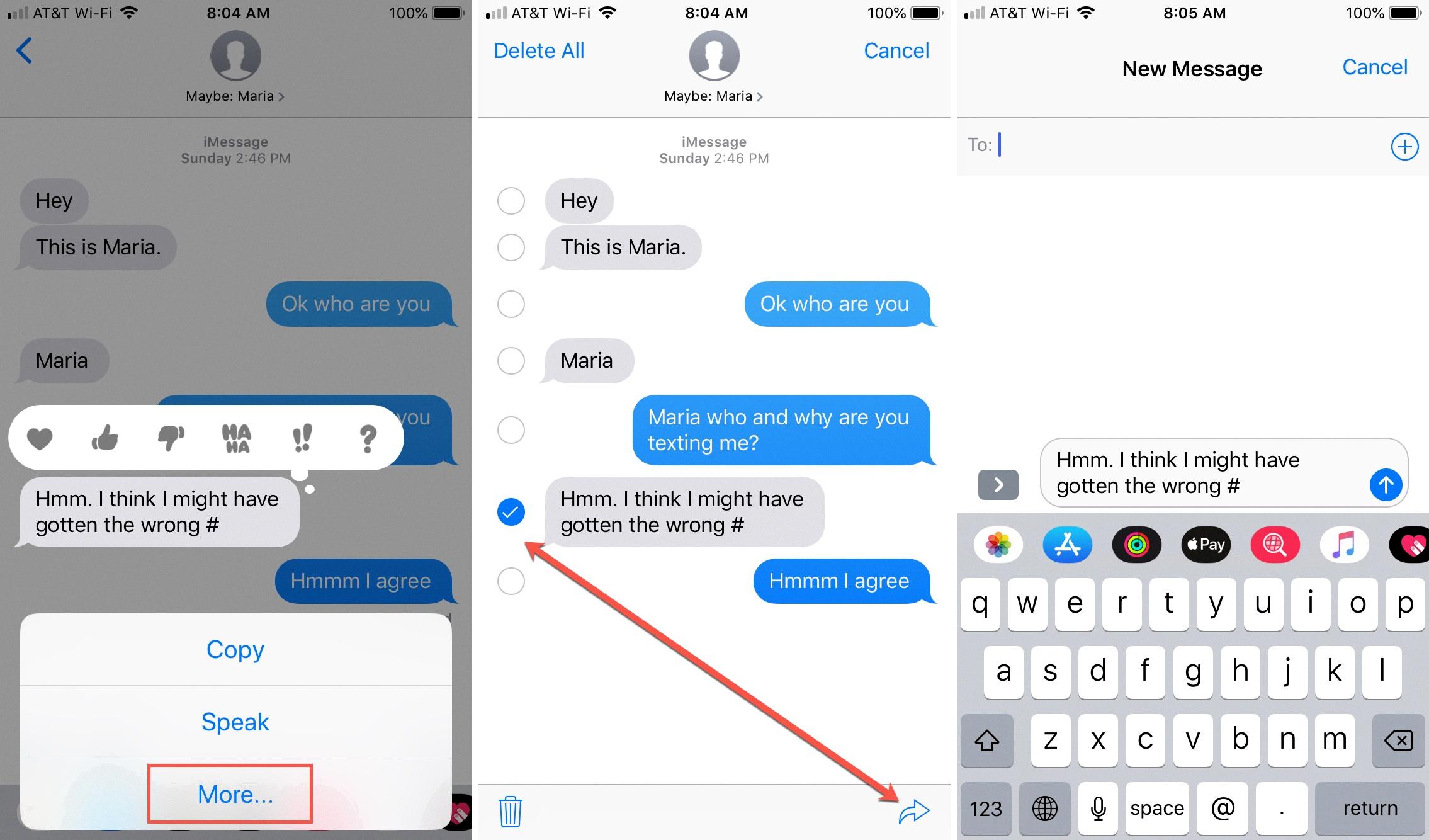 imessage forwarding