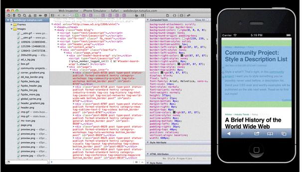 inspect element chrome mobile