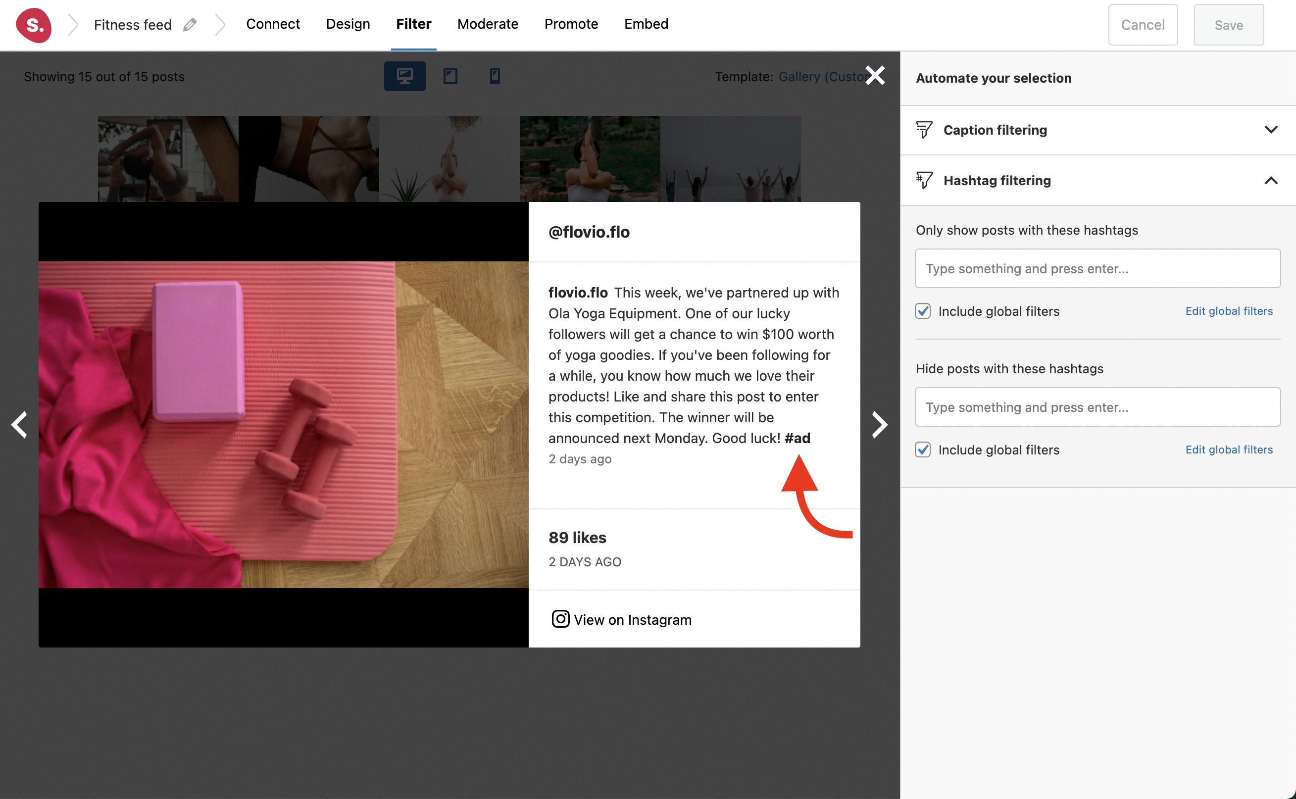instagram remove filter