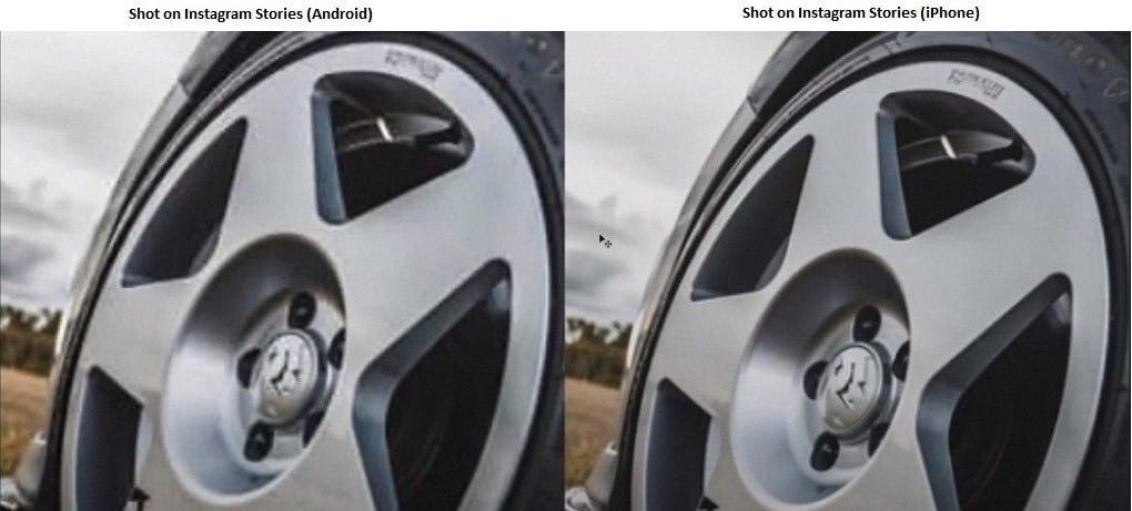 instagram stories on android quality