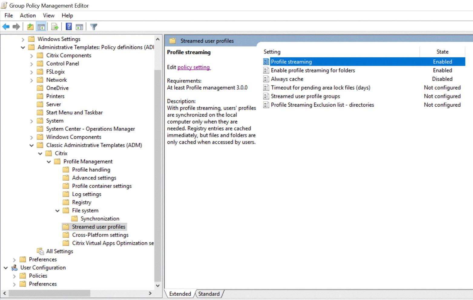 location of user profiles in registry