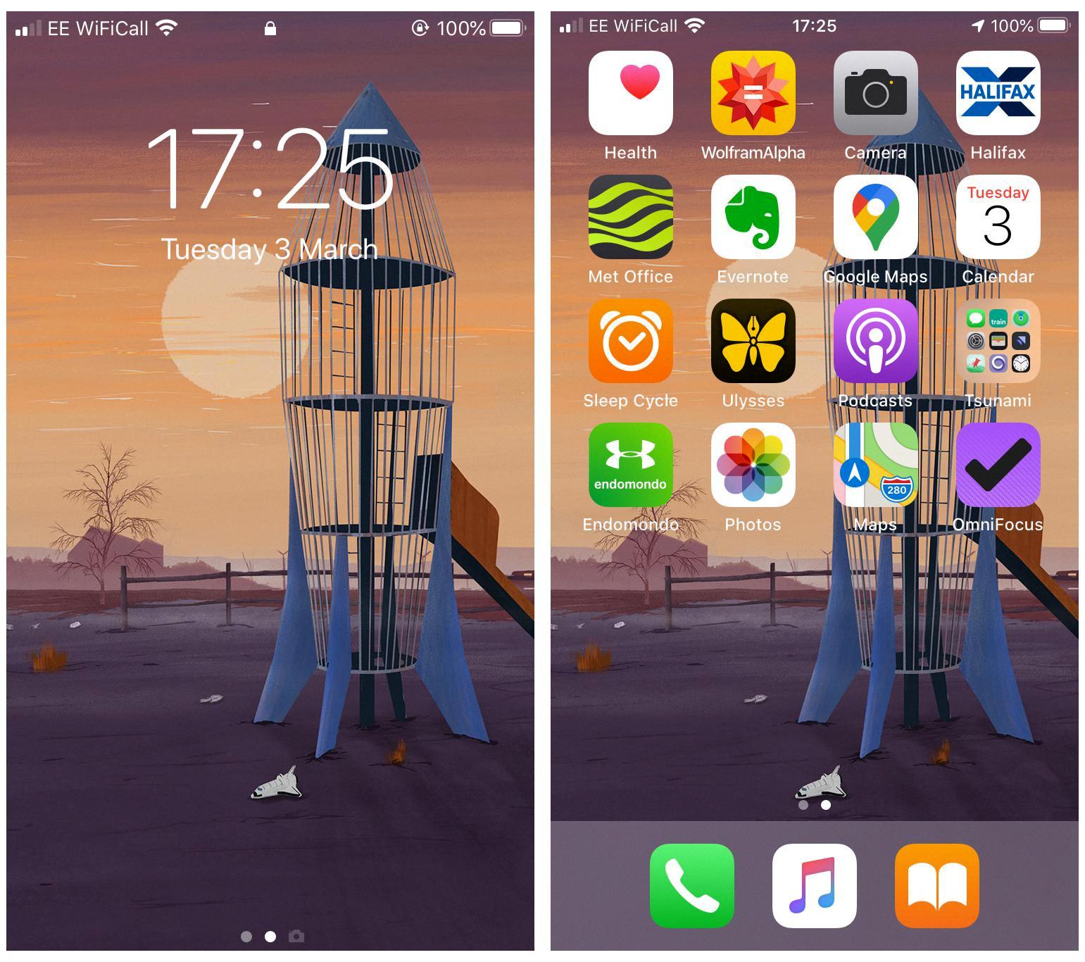 lock home screen