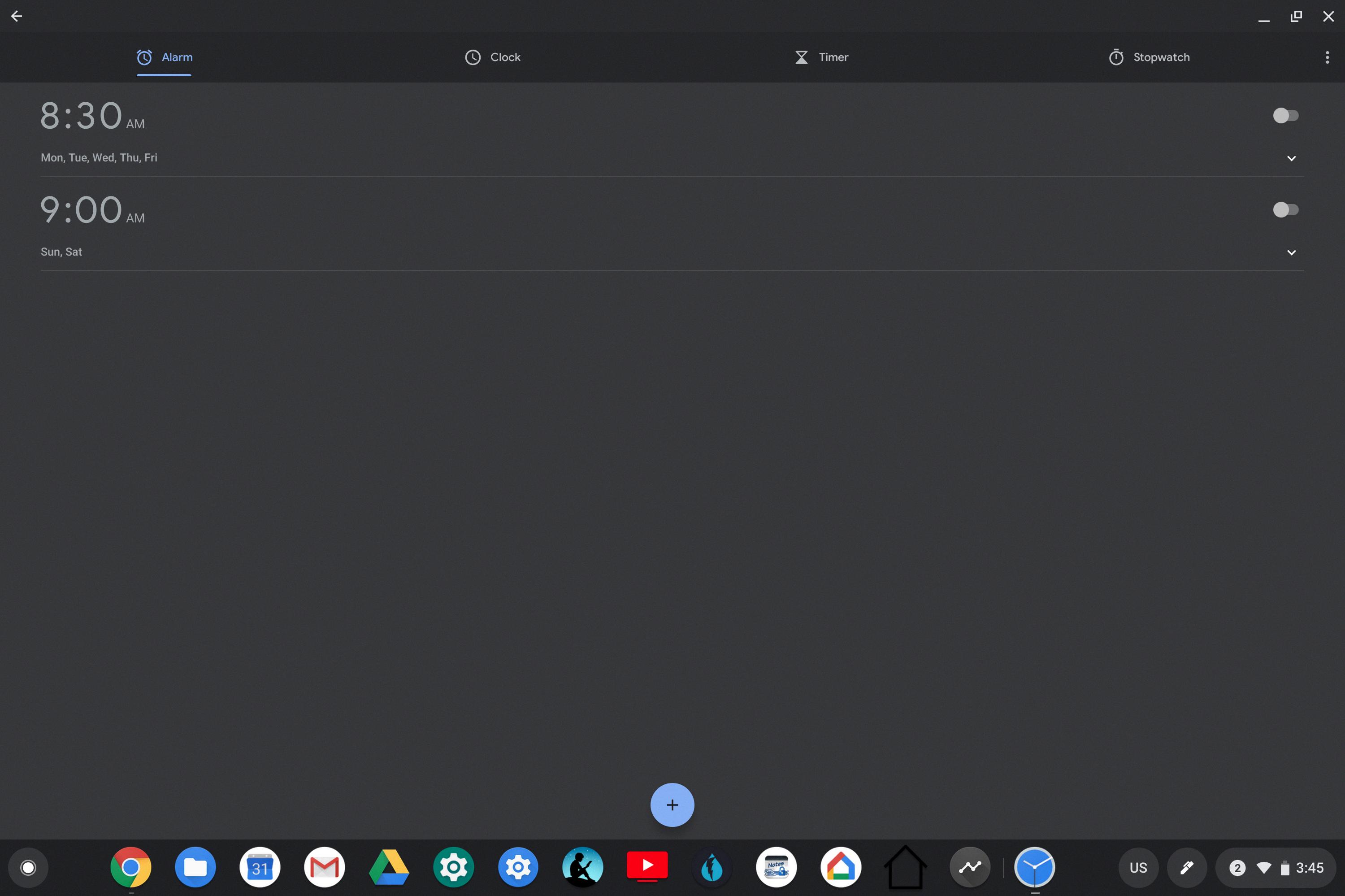 open my clock app