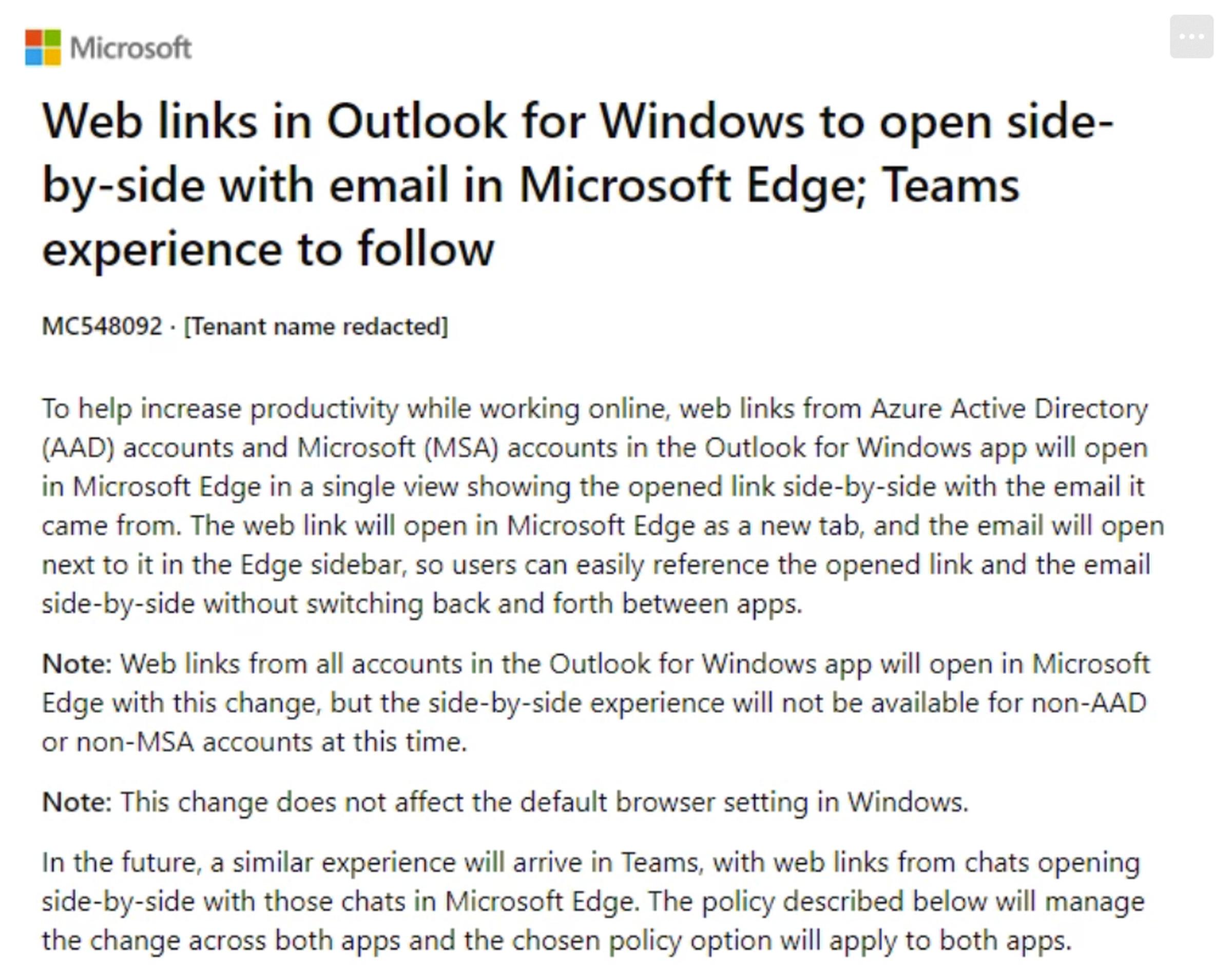 outlook open links in chrome