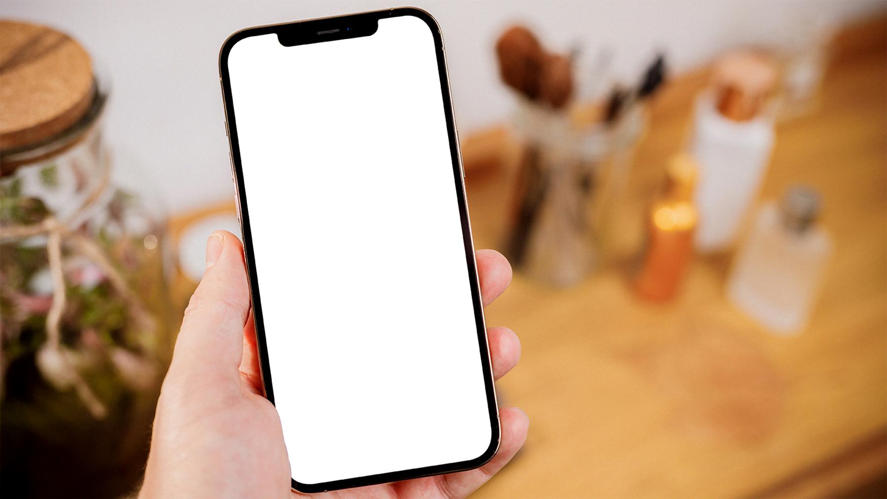 phone white screen