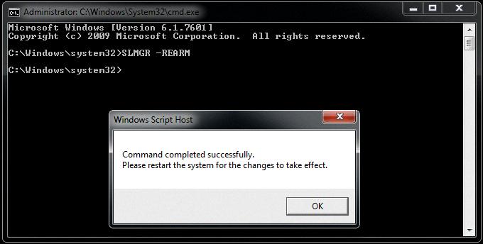rearm windows 7 ultimate