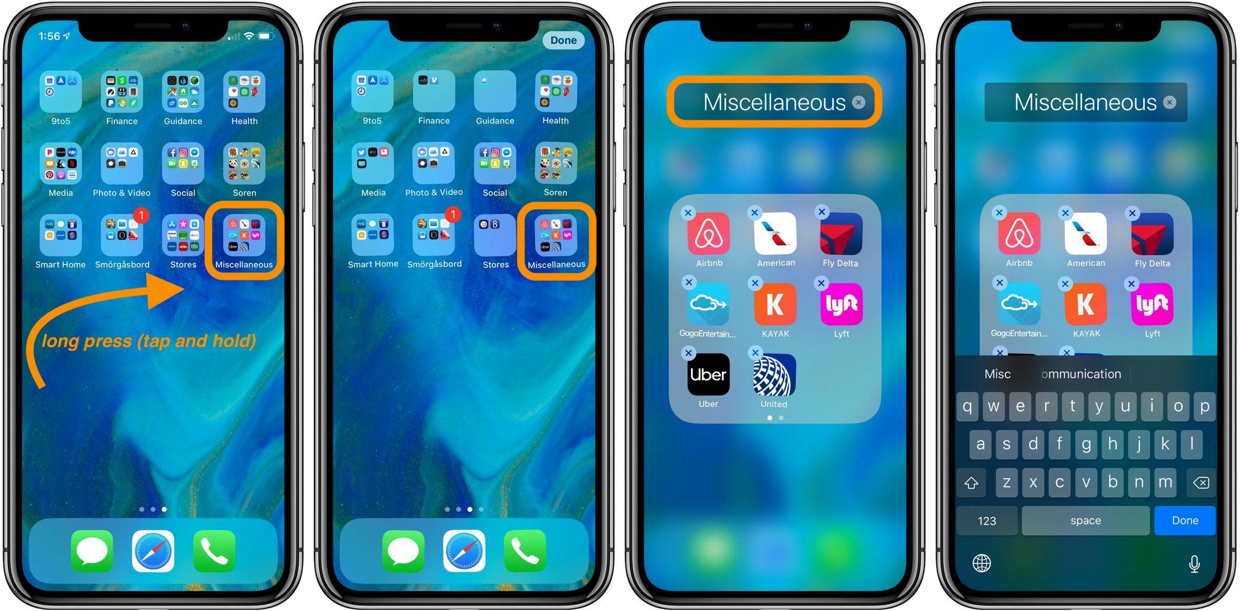 renaming apps on iphone