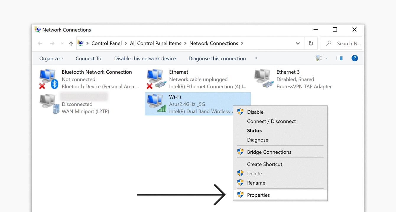 restoring network connections