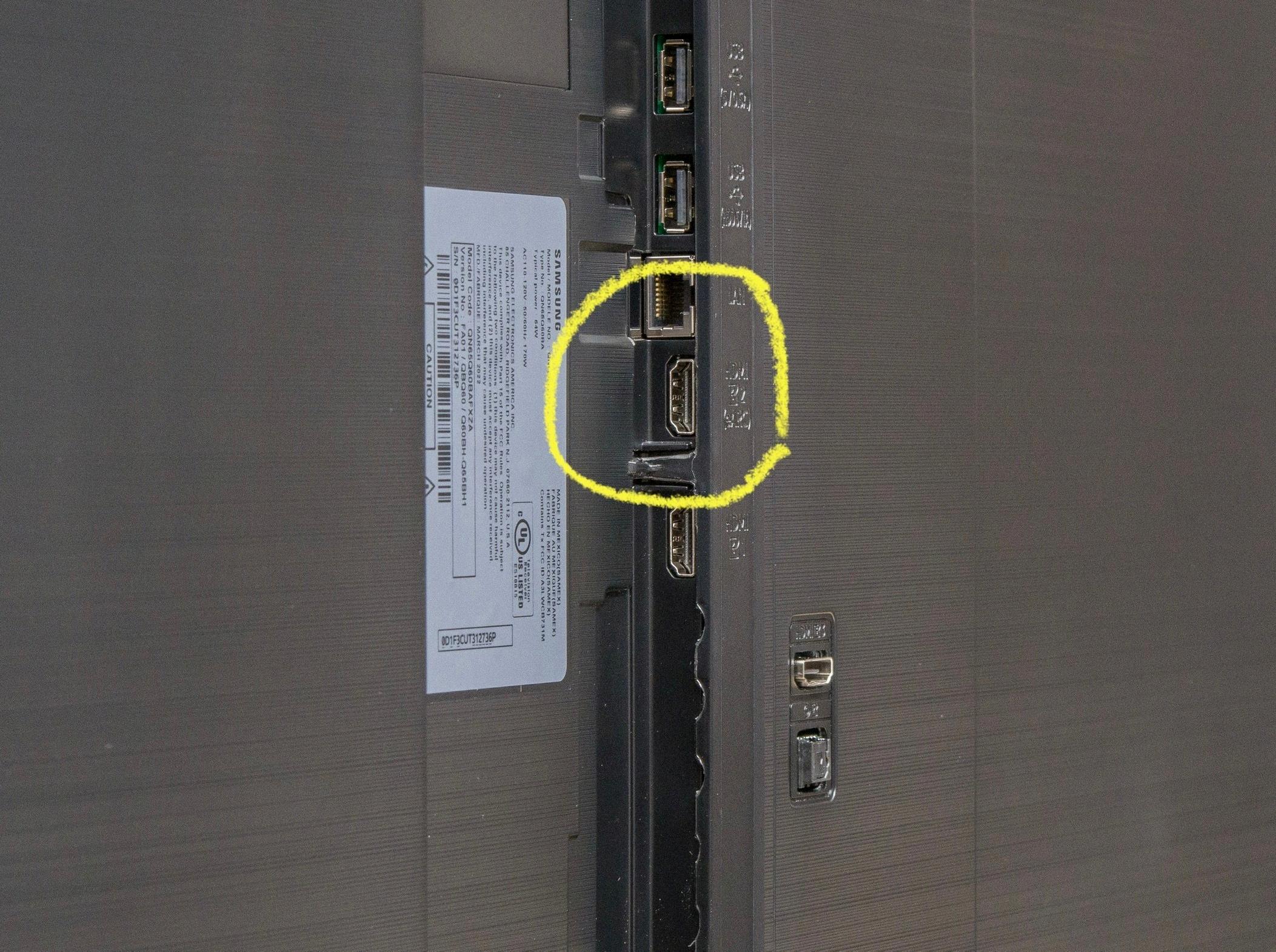 samsung tv hdmi ports