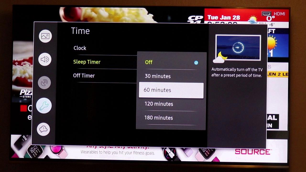 samsung tv sleep timer