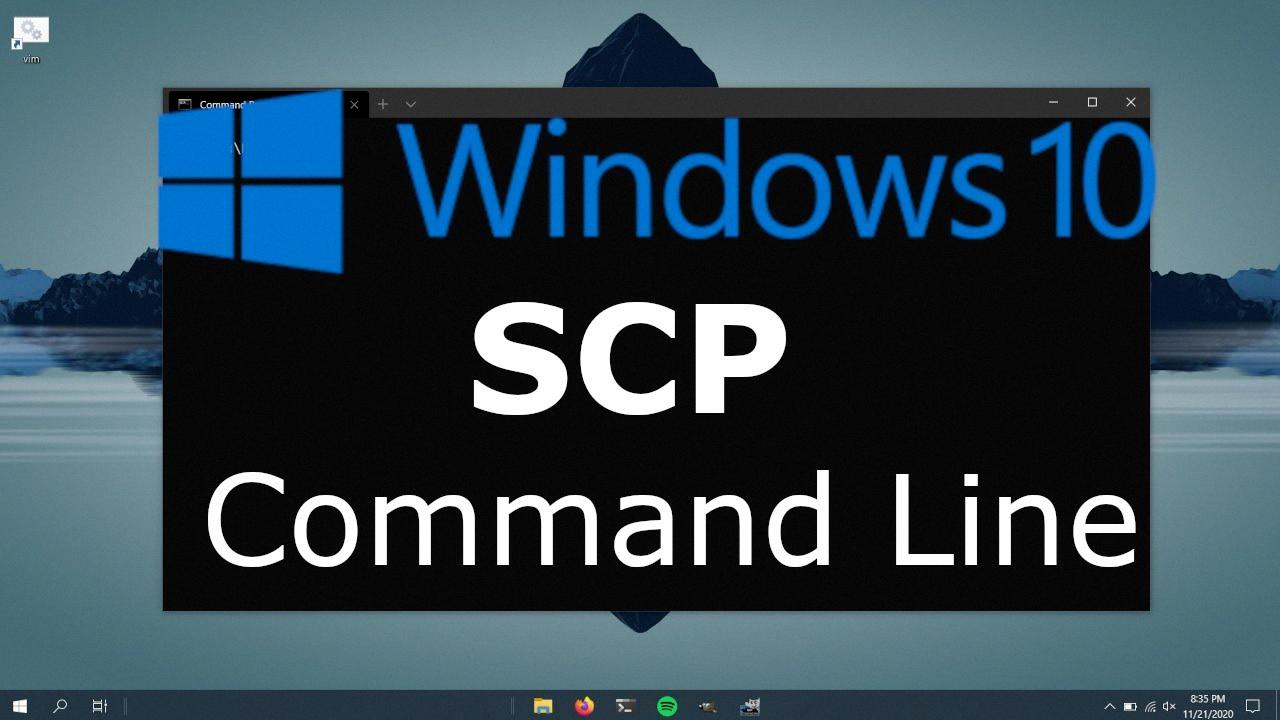 scp from linux to windows