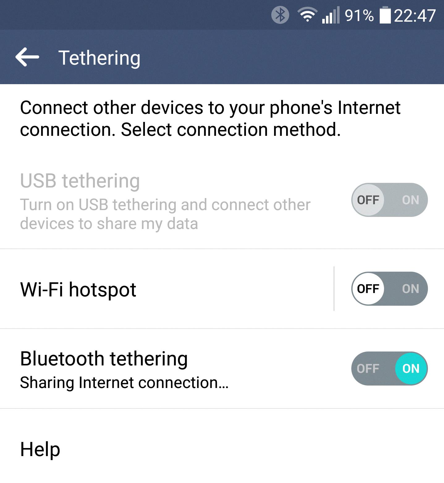 share internet connection pc to android via usb