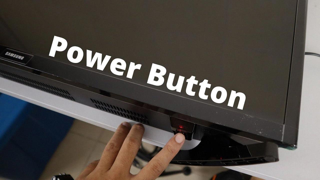 smart tv samsung tv power button location