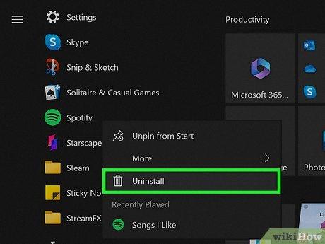 spotify widget windows