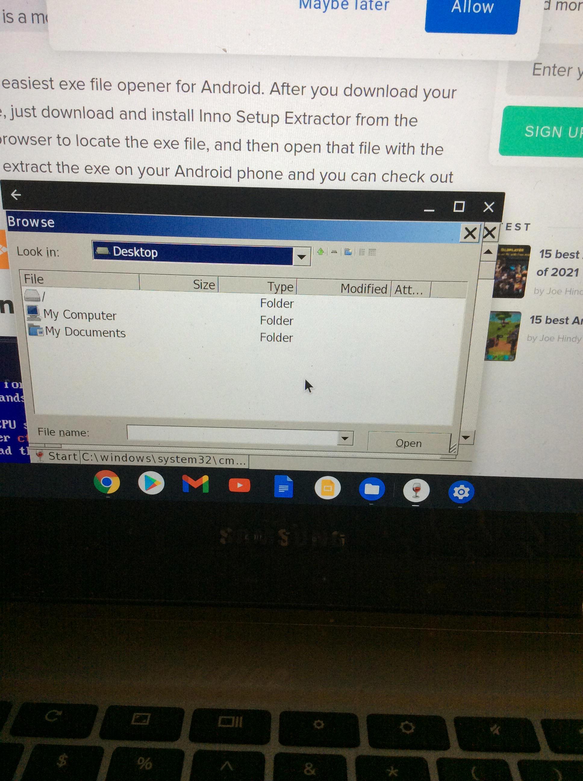 system32 folder in android