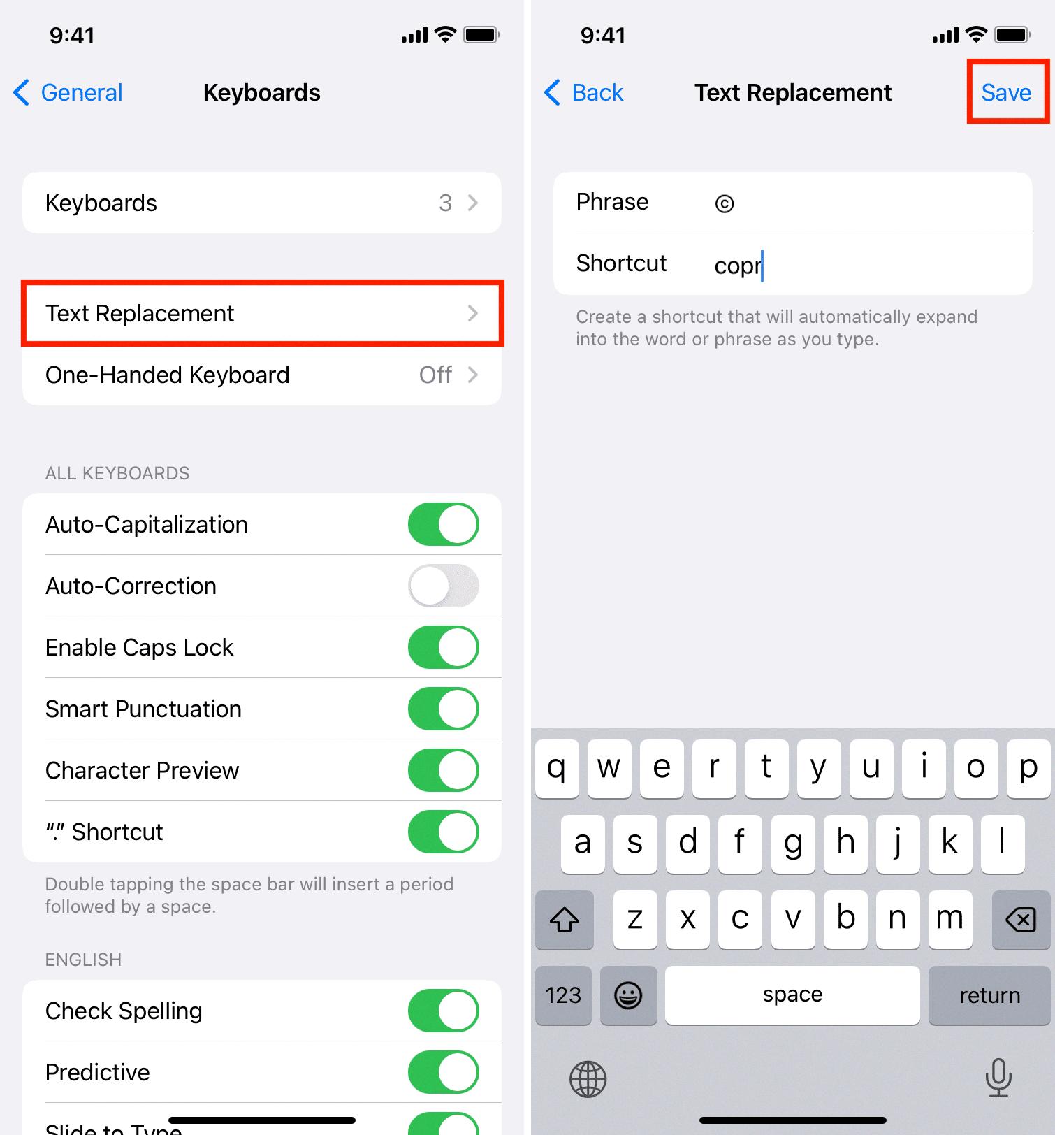 tm on iphone