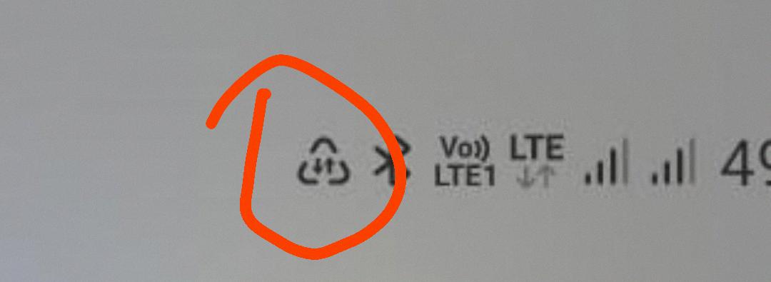 triangle symbol on android phone