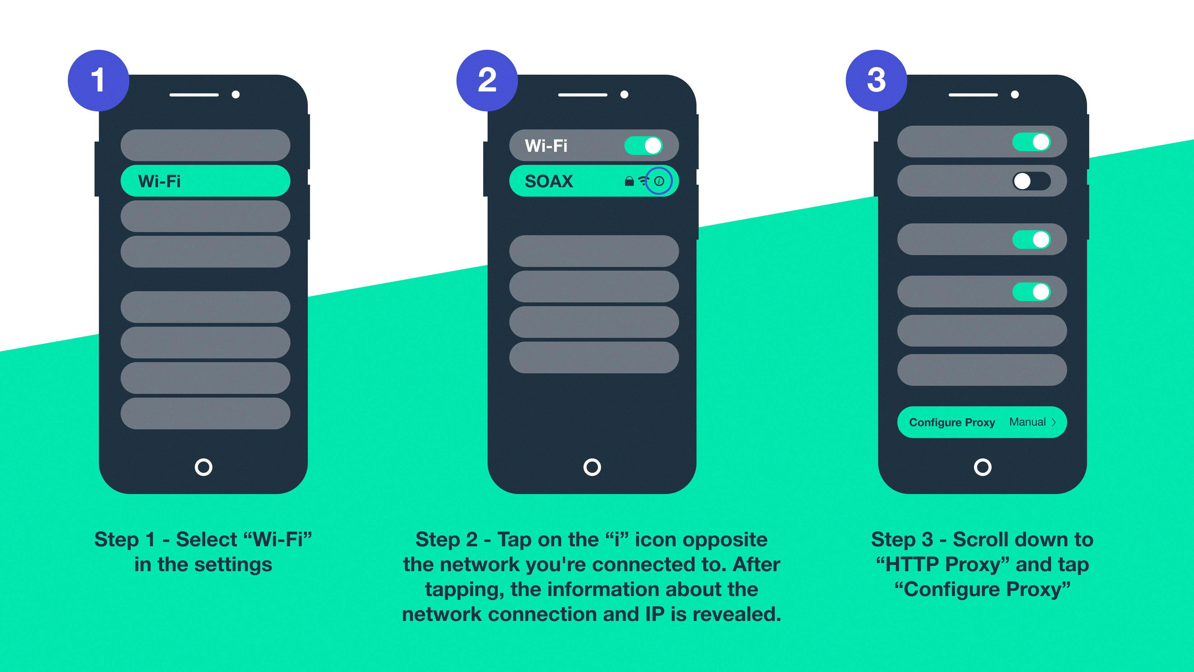 turn off proxy on iphone