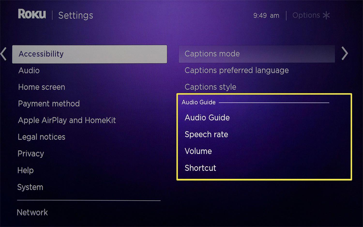 turn off sap on samsung tv