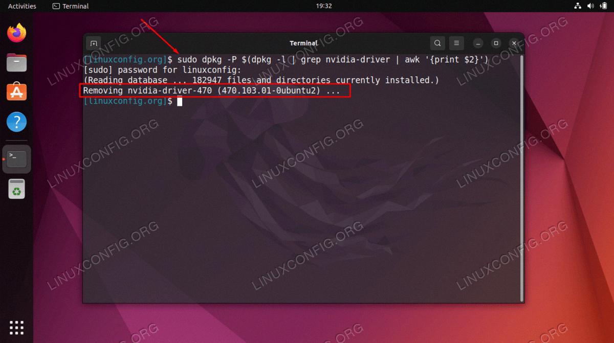 ubuntu how to remove nvidia drivers