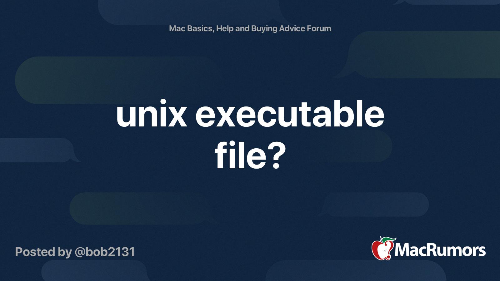 unix executable file