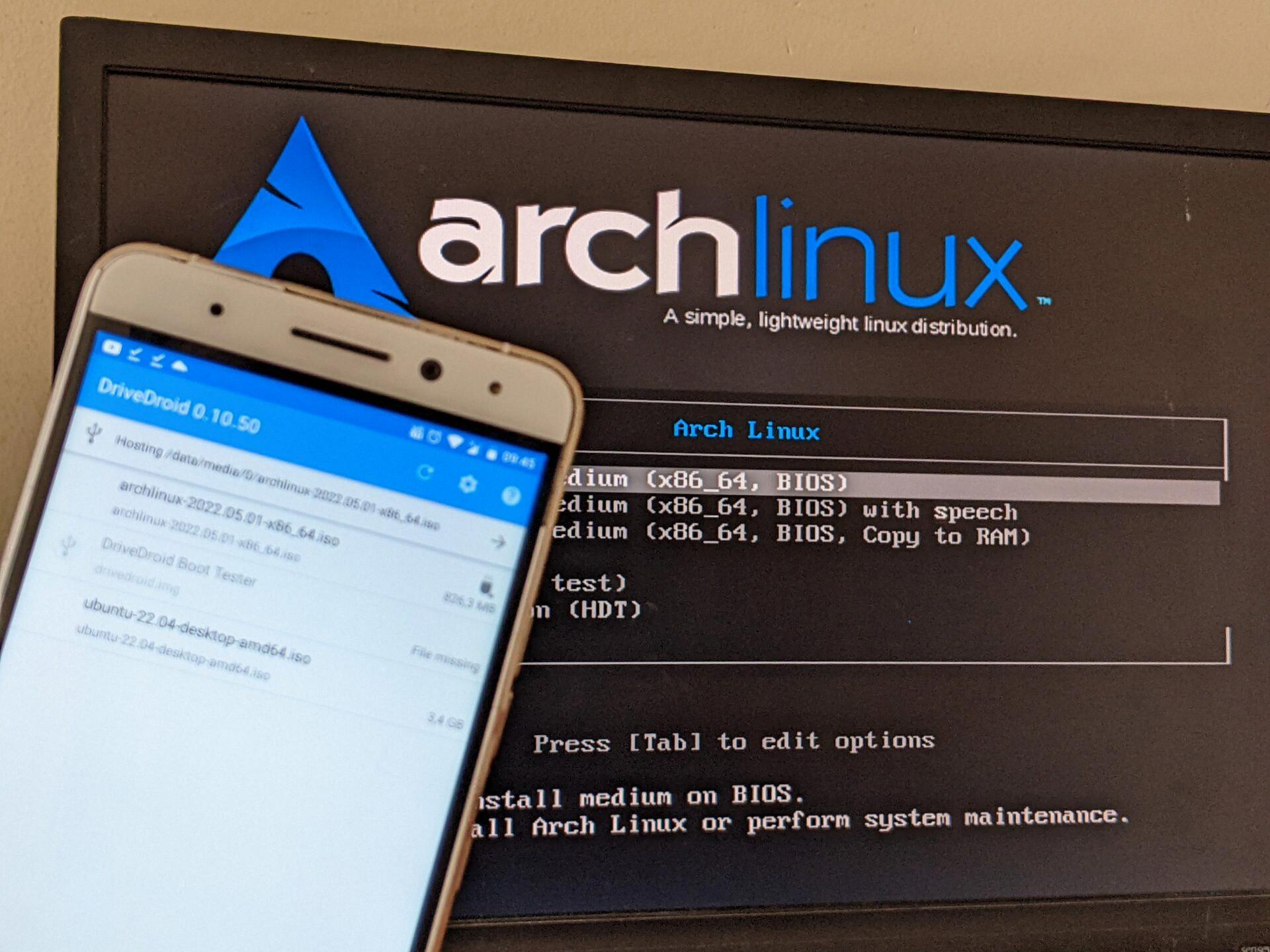 use android as bootable usb