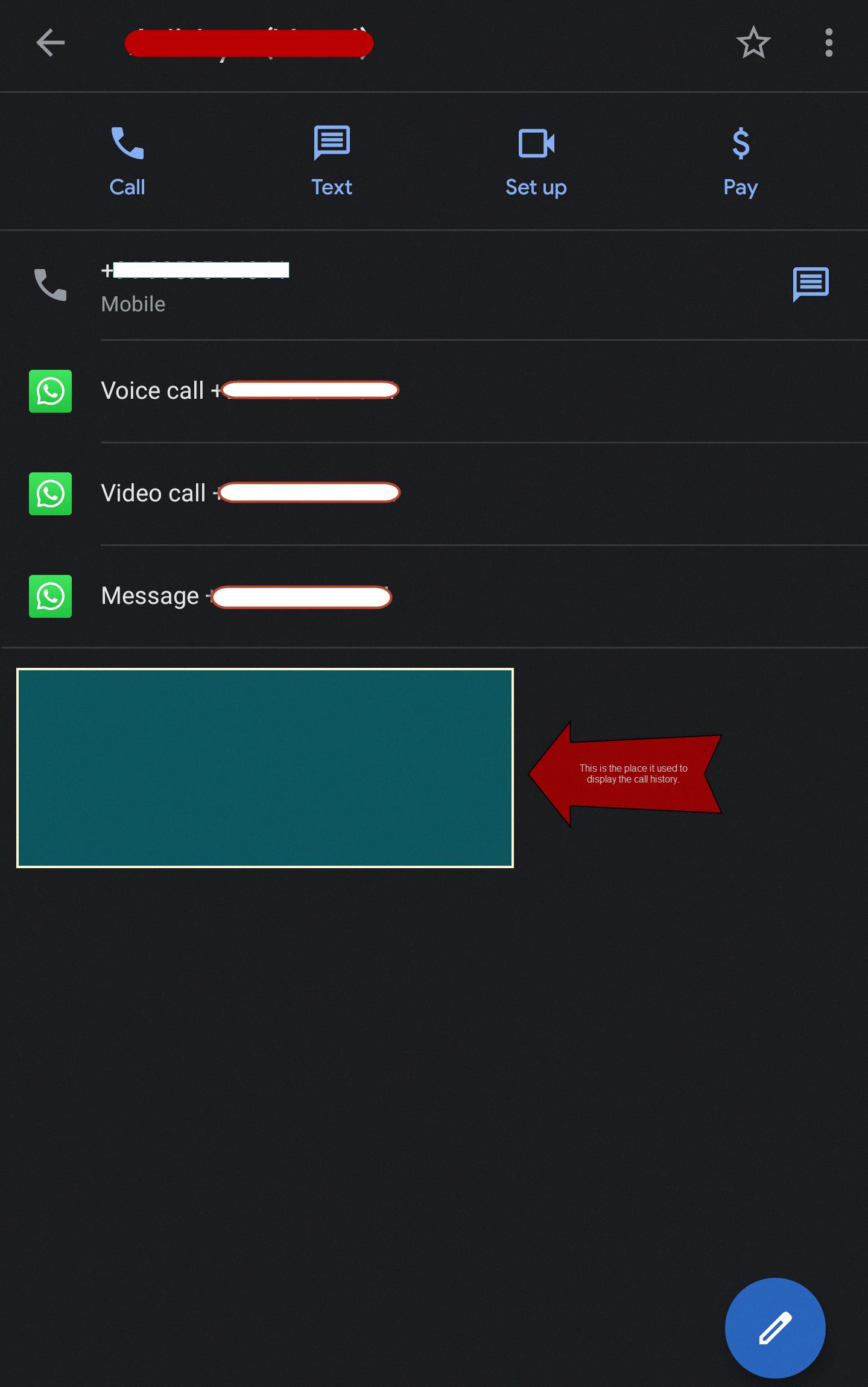 used com android contacts