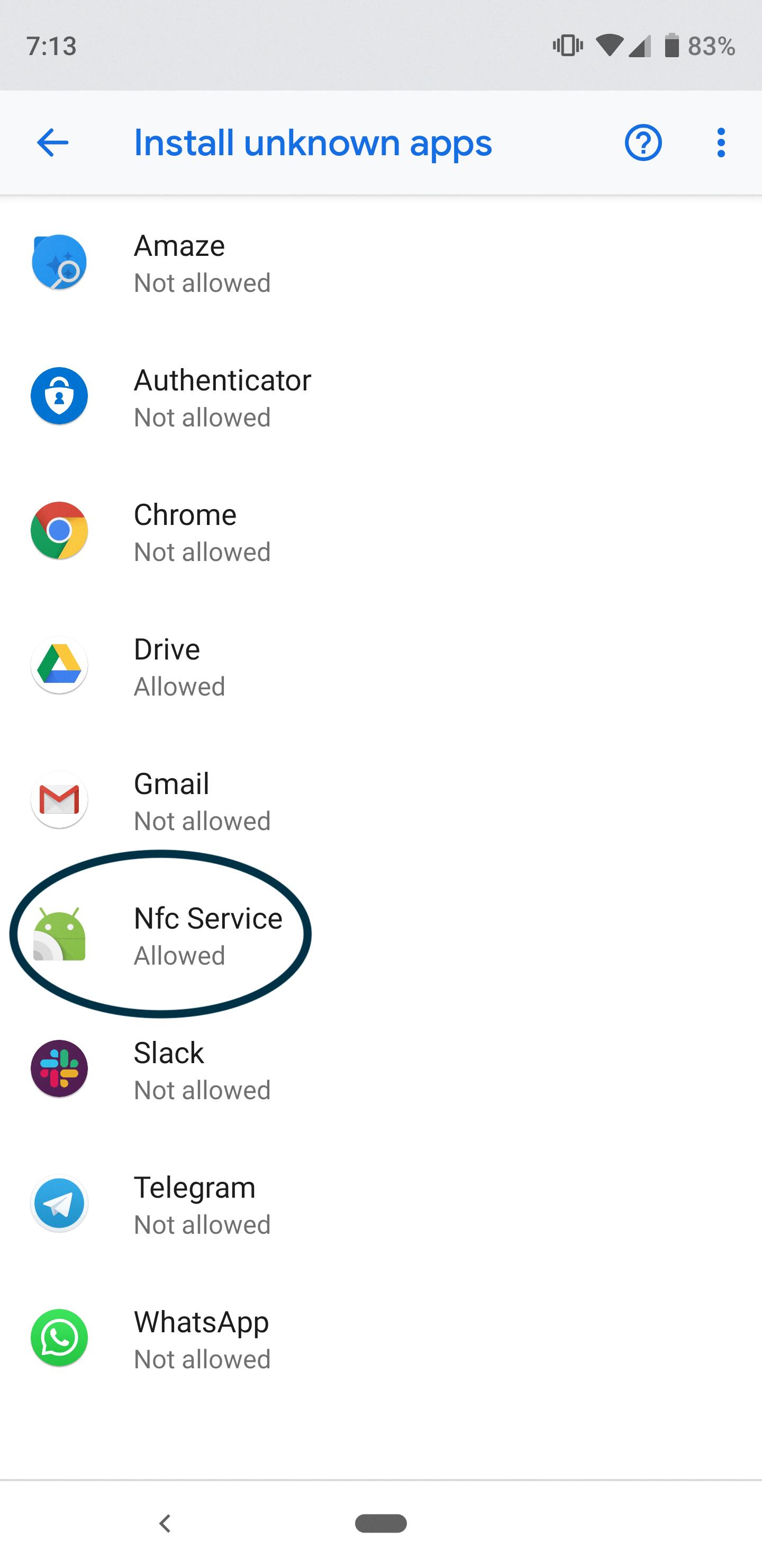 what is beaming service on android