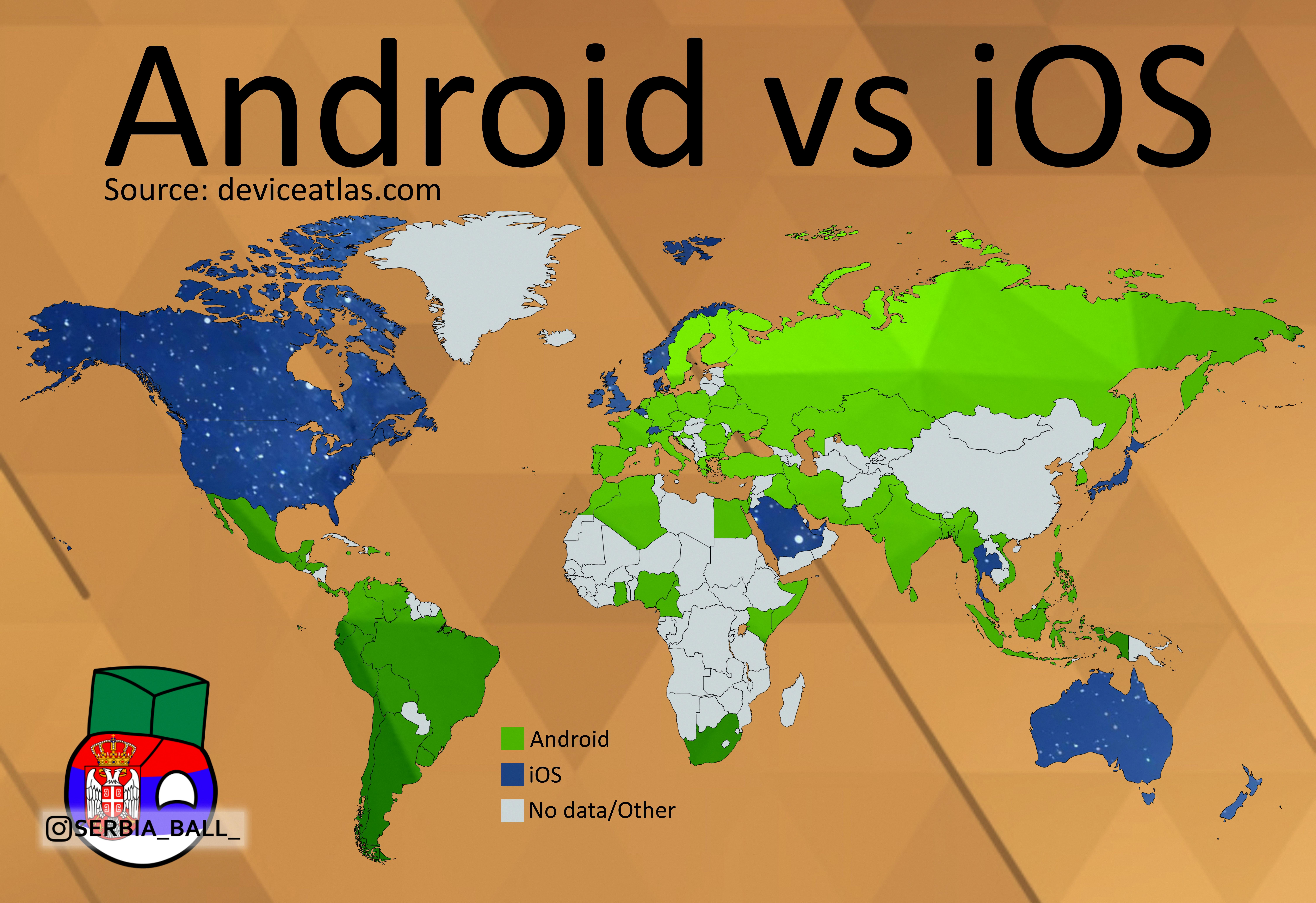 what is more popular iphone or android