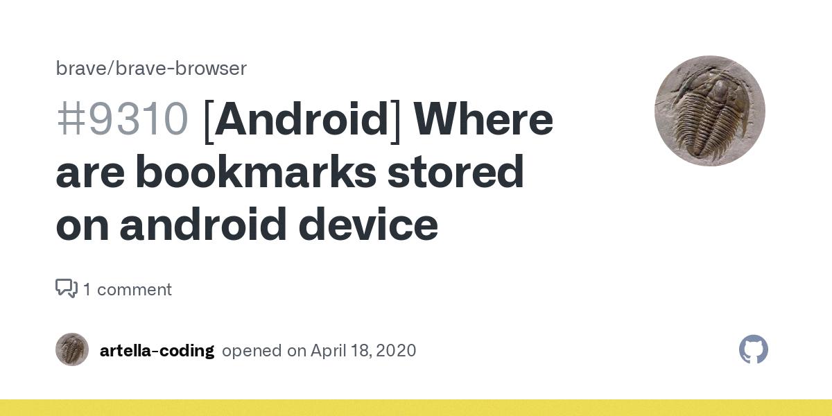 where are bookmarks stored on android