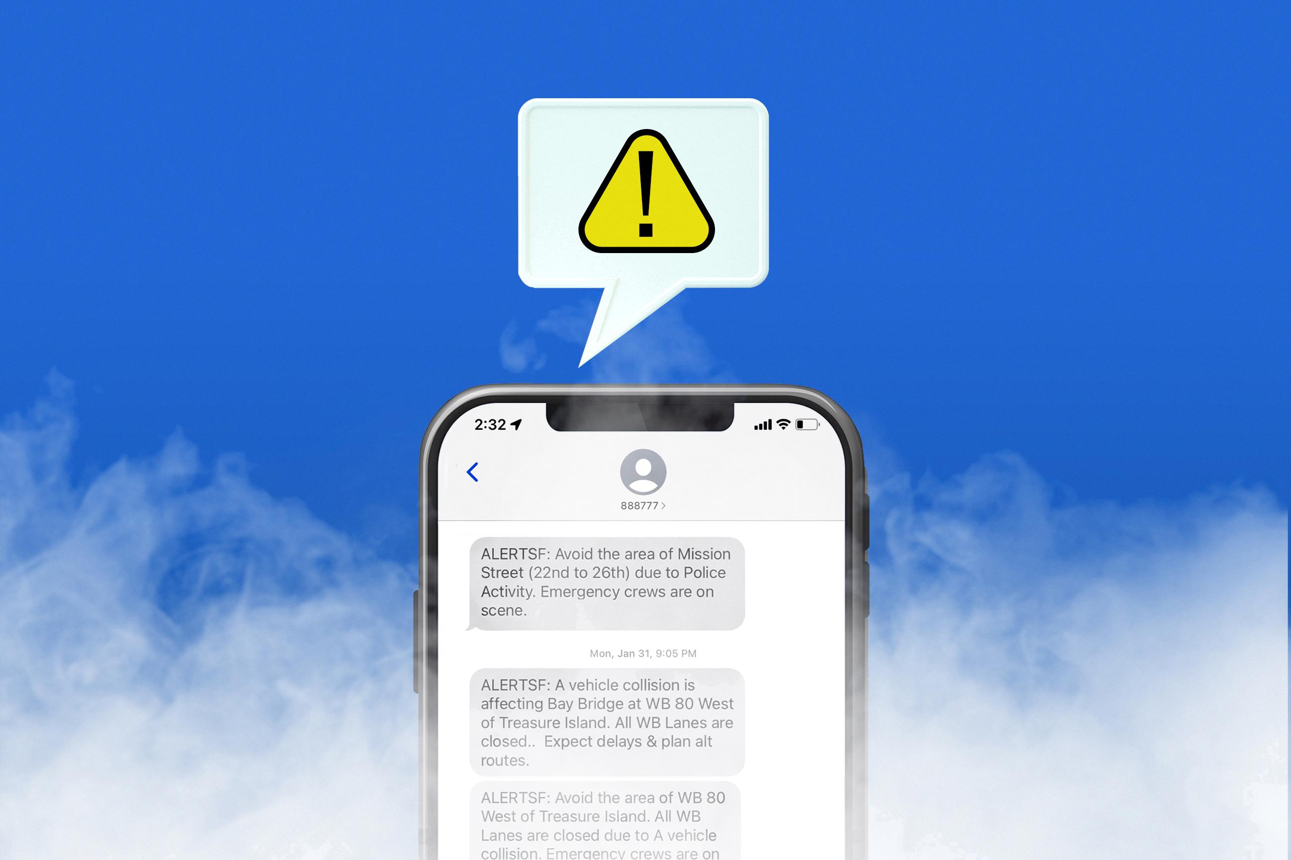 where are emergency alerts stored on android