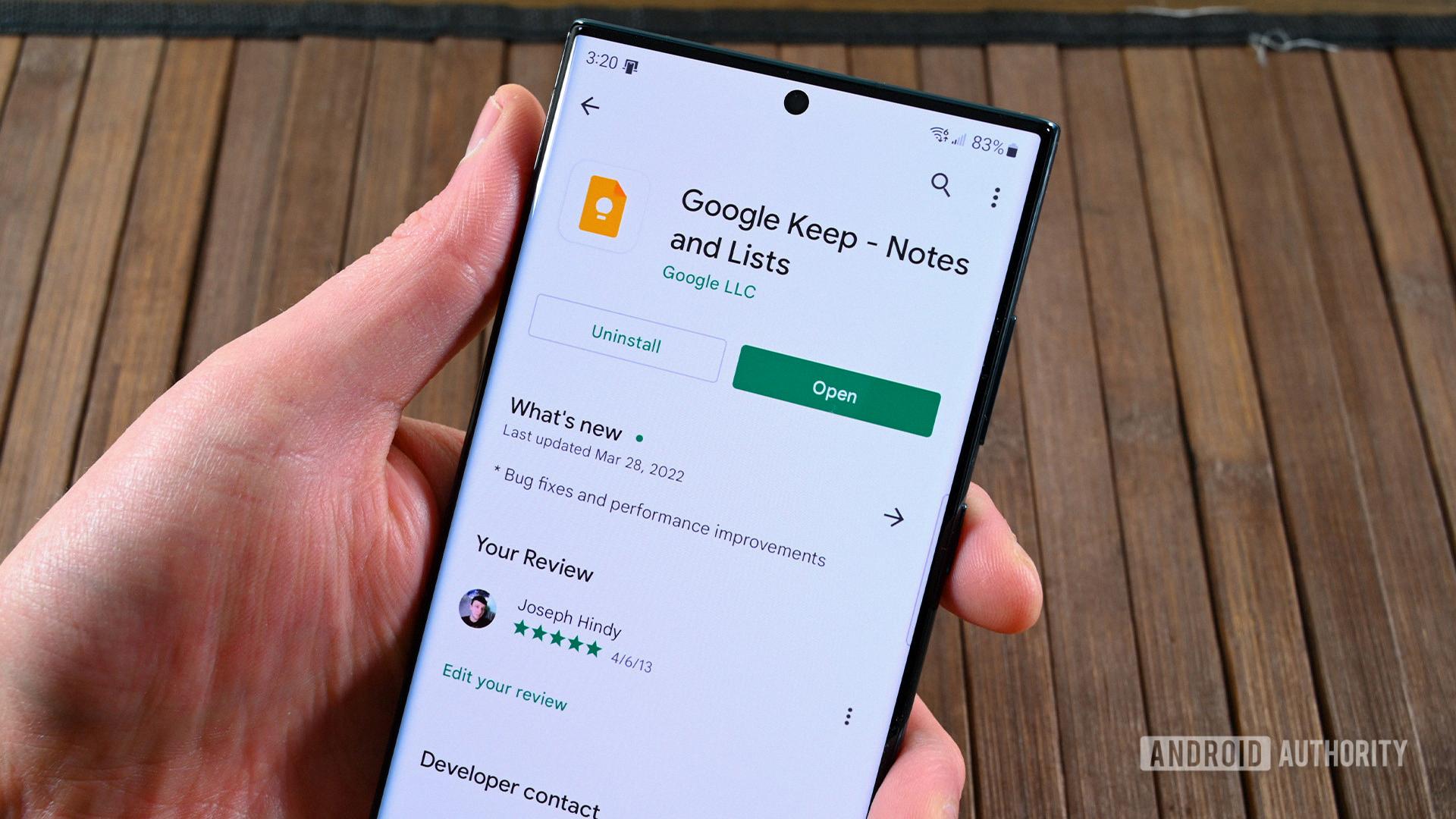 where are notes stored on android