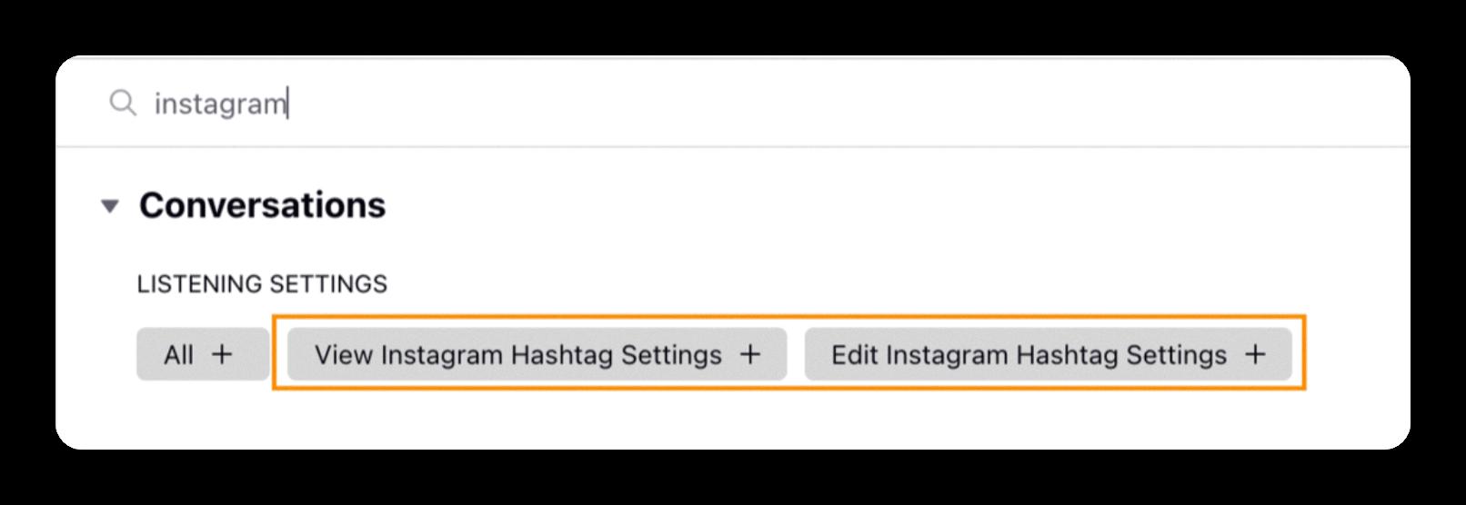 where is hashtag images in settings