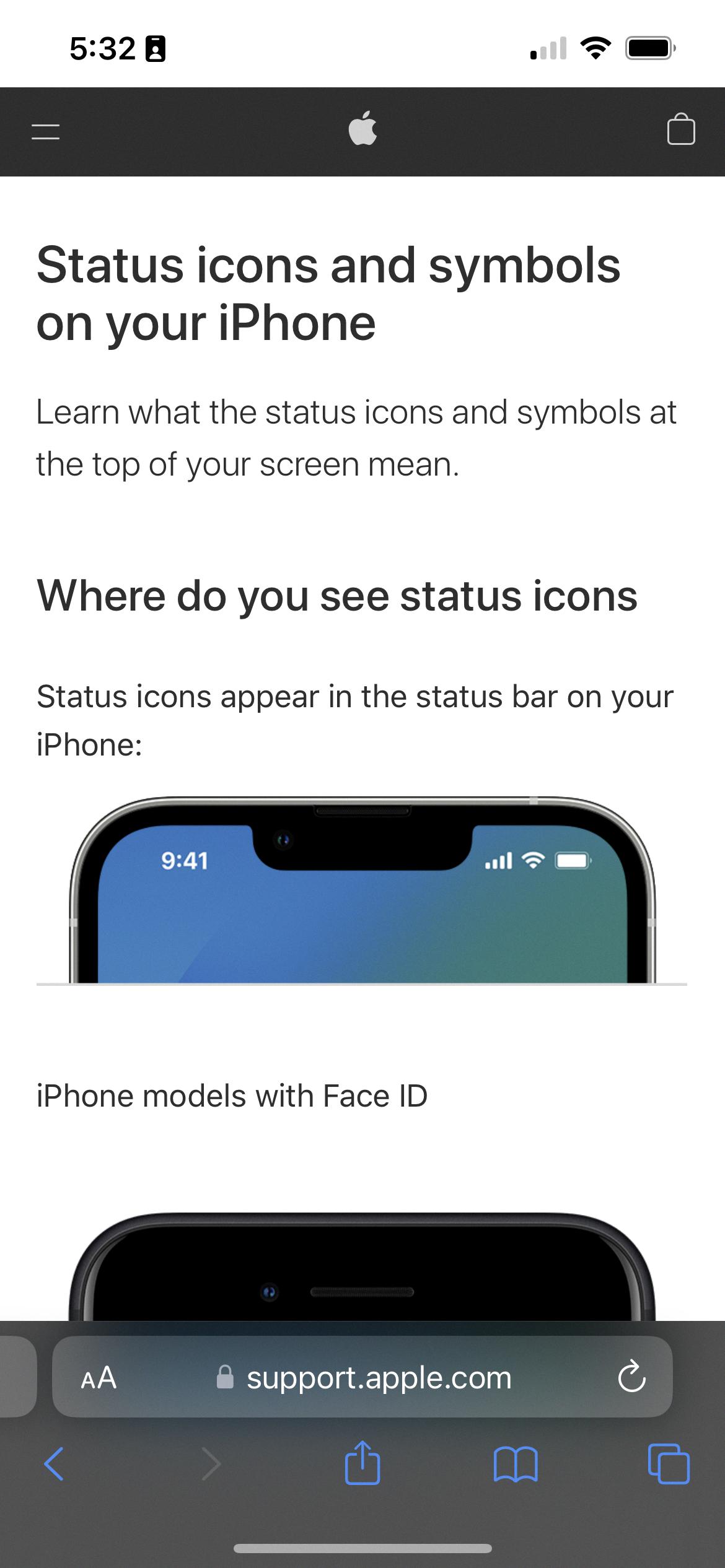 where is my phone icon