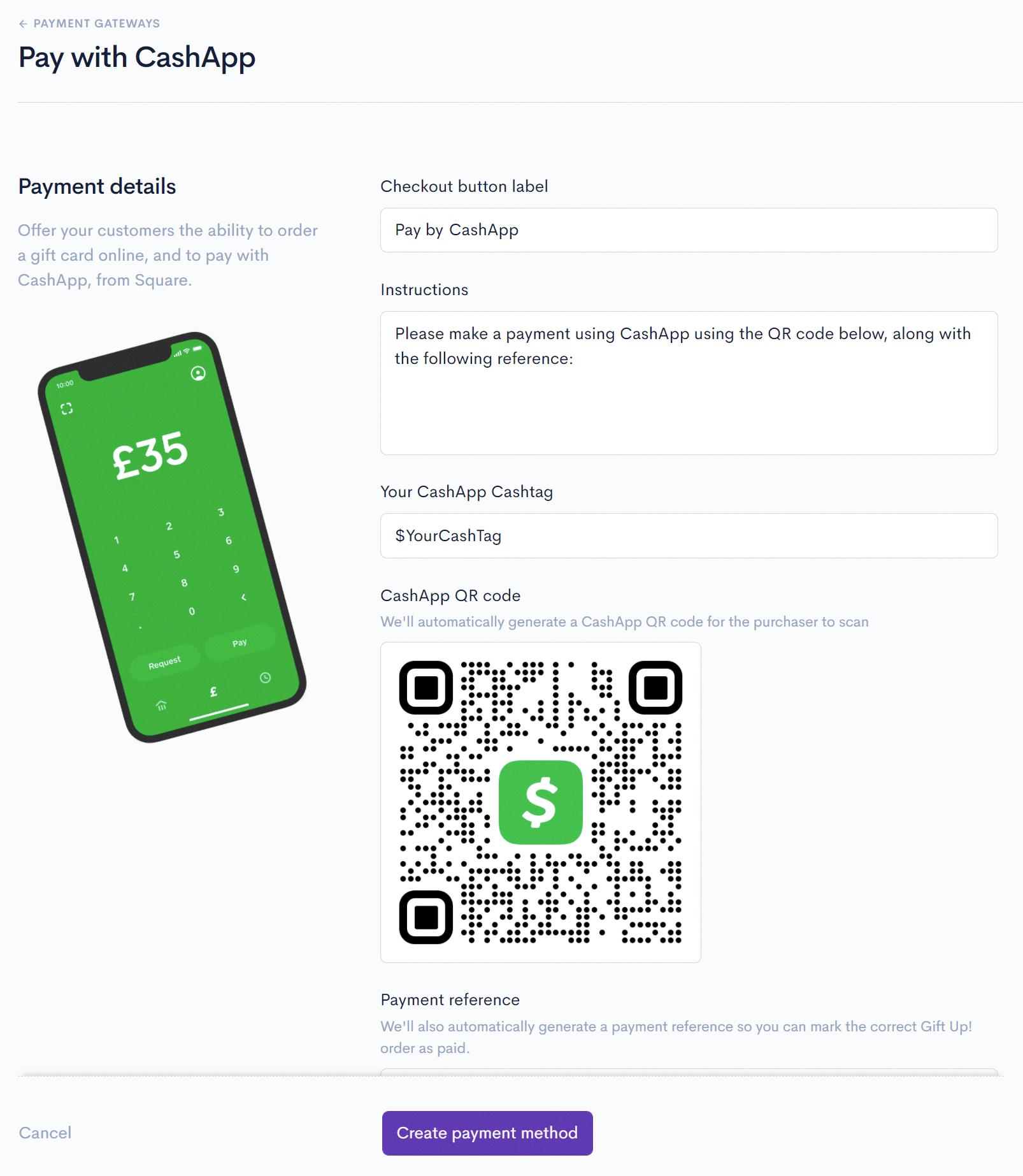 where is the qr code on cash app card