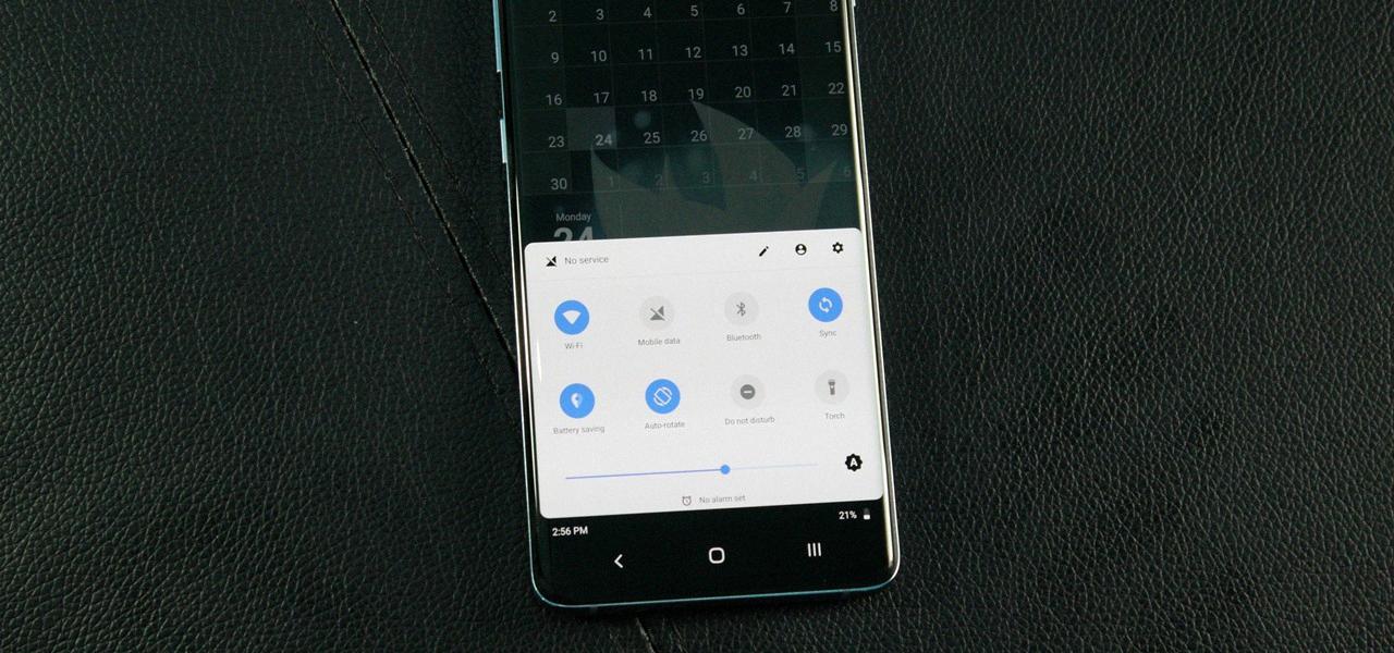 which way to swipe on android to access shortcuts