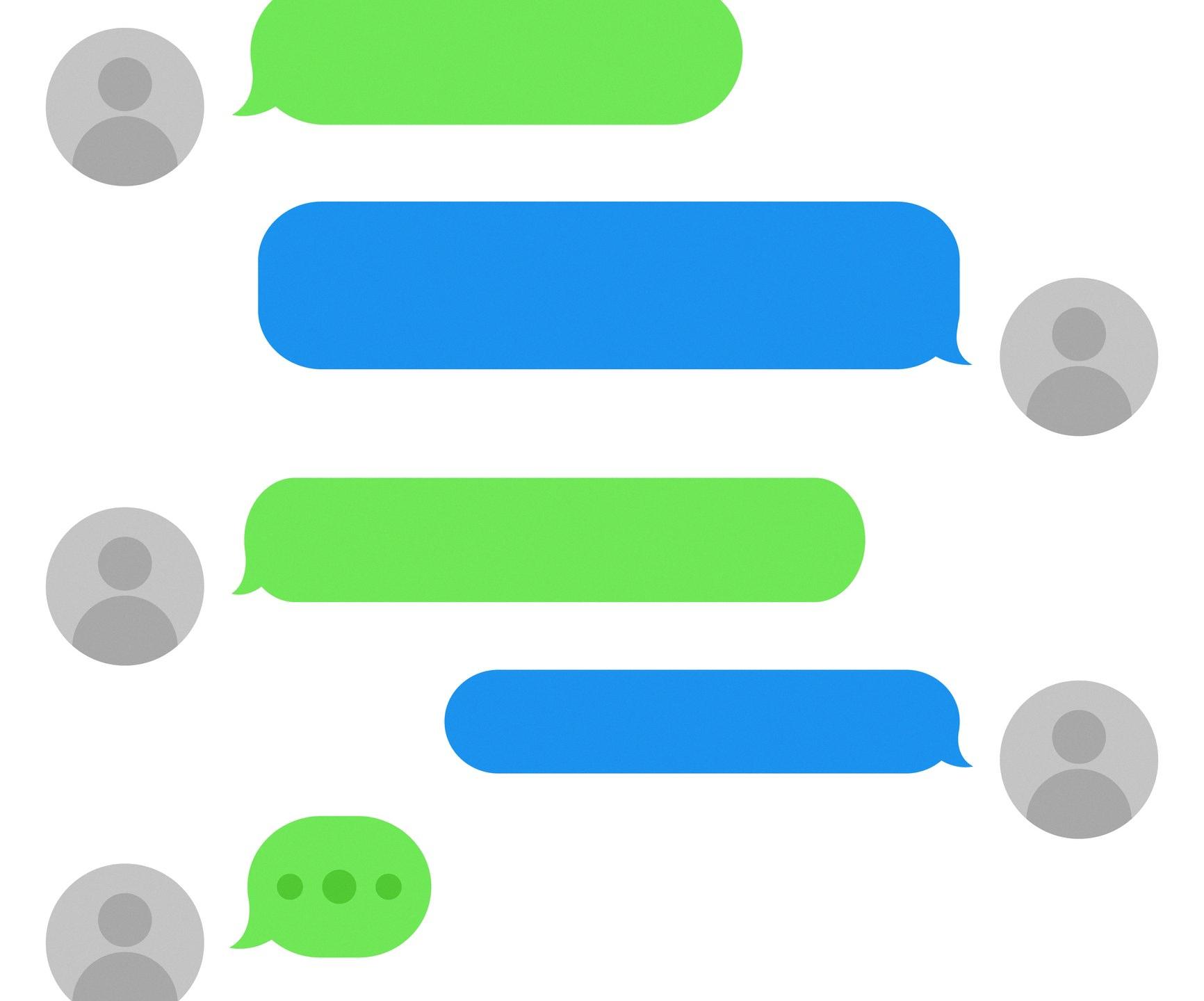 why are some text messages green and some blue android