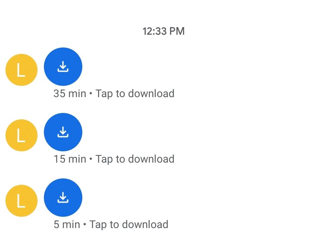 why do i have to download group messages