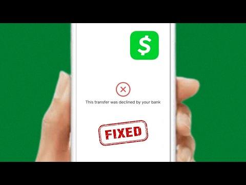 why is my bank declining cash app