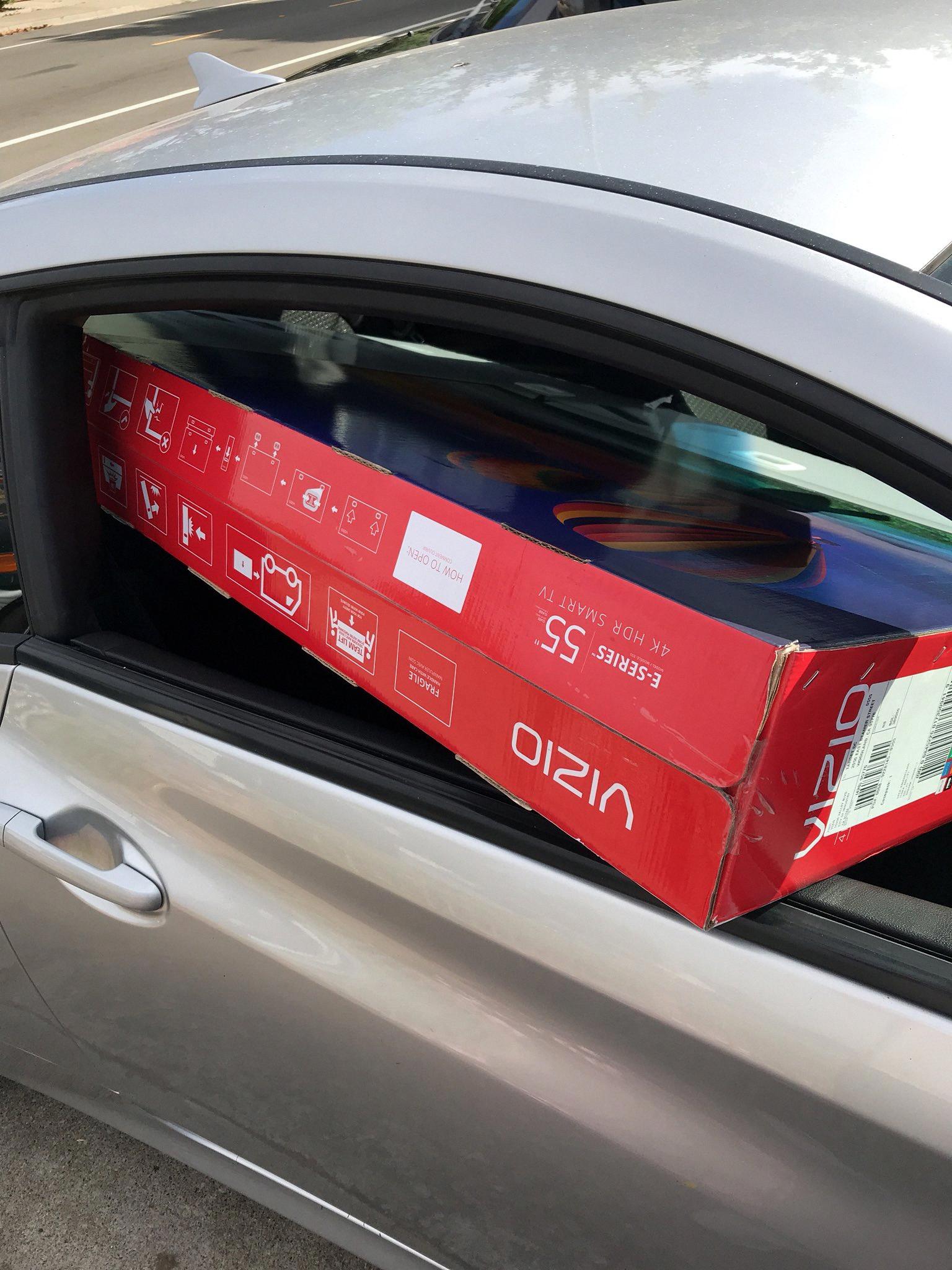 will a 55 inch tv fit in my car
