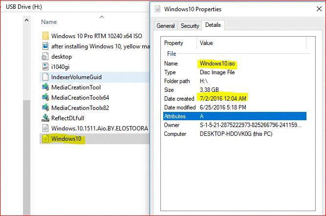 win 10 iso size
