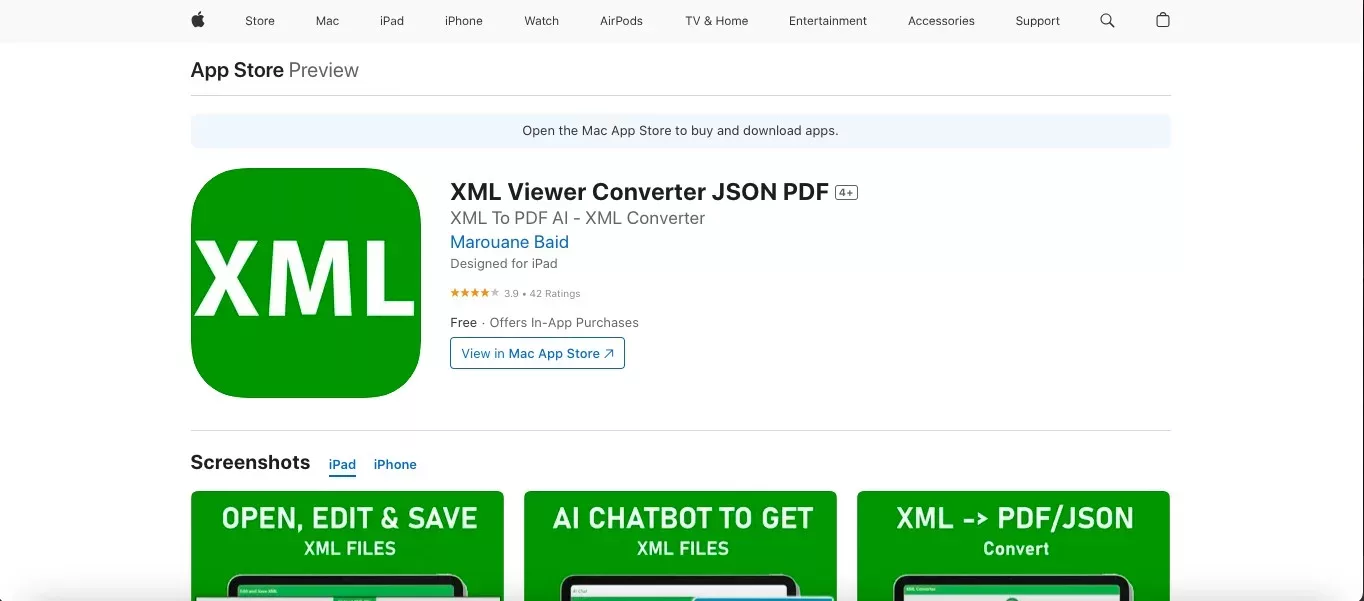 Introduction to XML Viewer for iOS 1