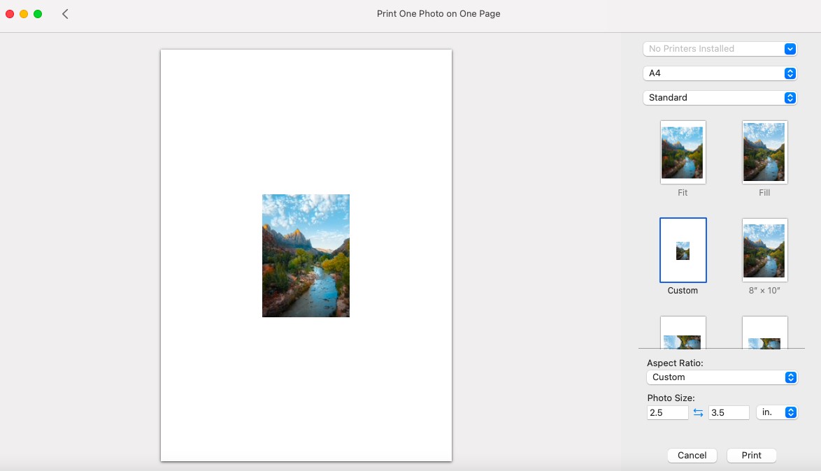 How To Print Wallet-Sized Photos On Mac 6 How To Print Wallet-Sized Photos On Mac 5